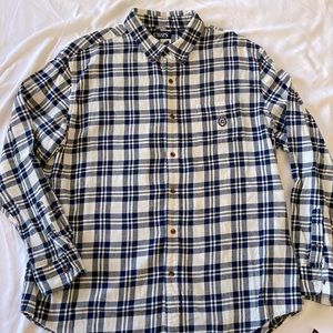 Chaps blue and white flannel Mens XXL
